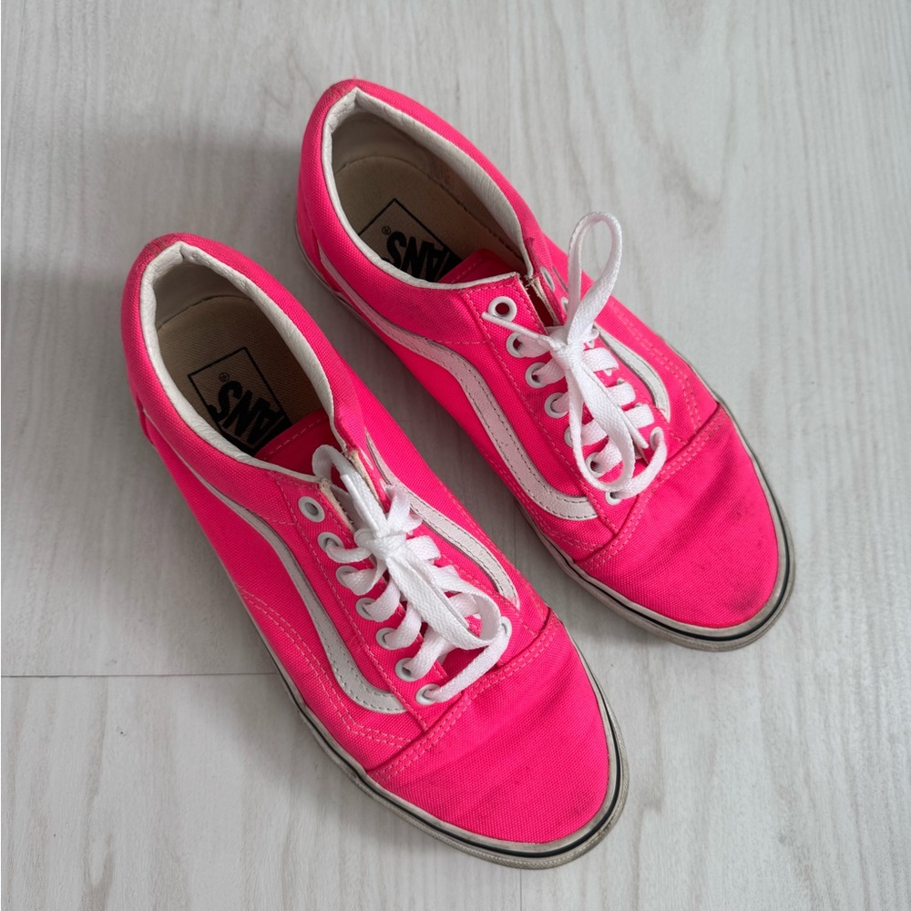 Vans Women's Pink Canvas Sneakers